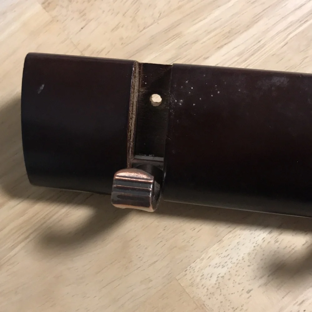 Wooden and Brass Coat Hanger - Picture 3 of 5